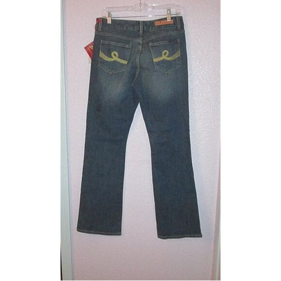 NWT Seven7 BOOTCUT Jeans Size 6 STRETCH Mid Rise DENIM Pockets WESTERN 31x32 - Picture 5 of 10